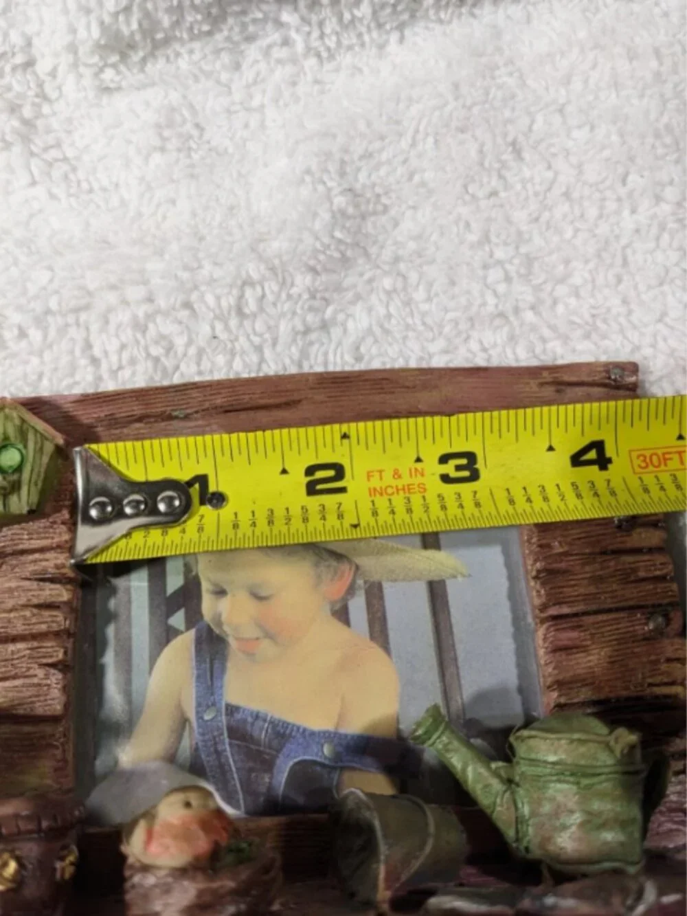 Bench Picture Frame Shaped Like an Old Log Bench Gift/Cottage Chic/Decor/ VTG